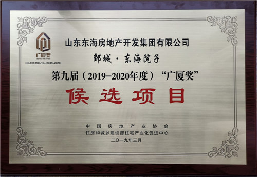 邹城东海院子广厦奖候选项目